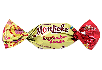 Конфеты МонЛибе клубника-банан Славянка