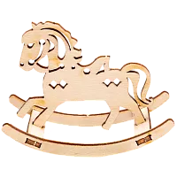 Вложение Игрушка-декорация для декупажа Лошадка-Качалка