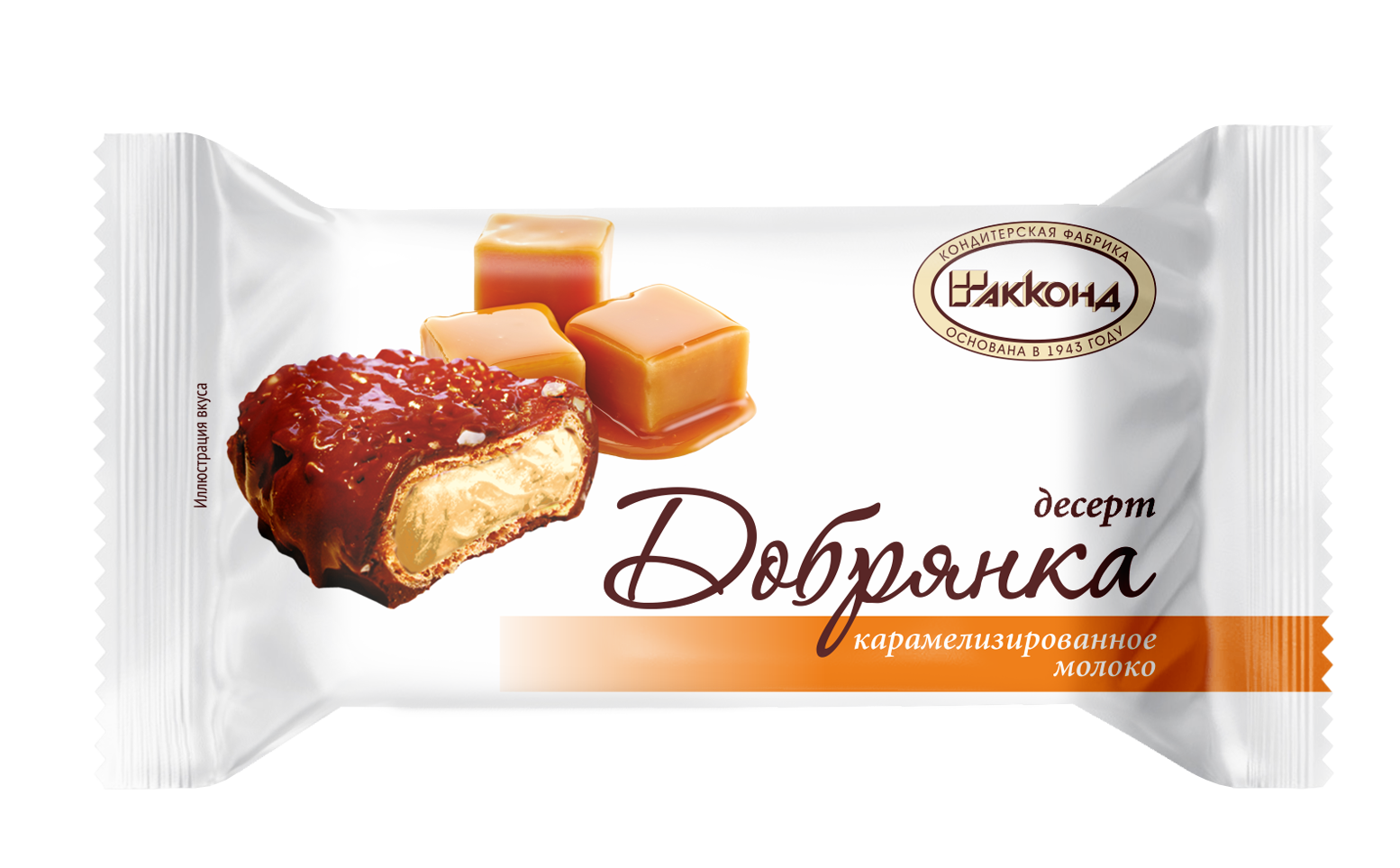 Десерт Добрянка карамел. молоко