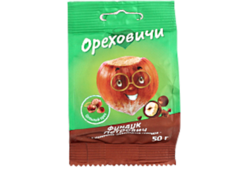 Драже Фундук в мол. шок. глазури 50 гр КДВ